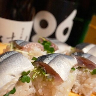 旬をまるごと、秋刀魚の棒寿司